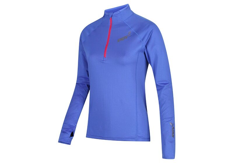 Inov-8 Long Sleeve Half Zip Mid Layer Dam Blå Rea KSNG68749